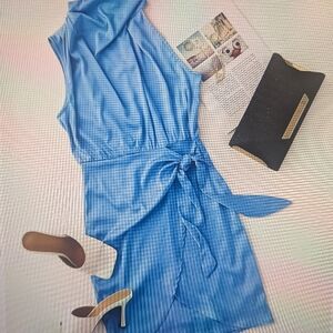 Sky 💙 Blue Tie Dress - Sz M